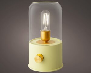 Lamp LED soe valge, roheline Ø11x h20cm