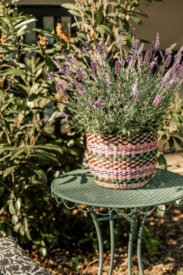 Kunstlill lavendel potis Ø55x h56cm