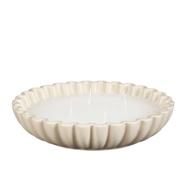 Küünal keraamikas valge Ø24,5x h5cm