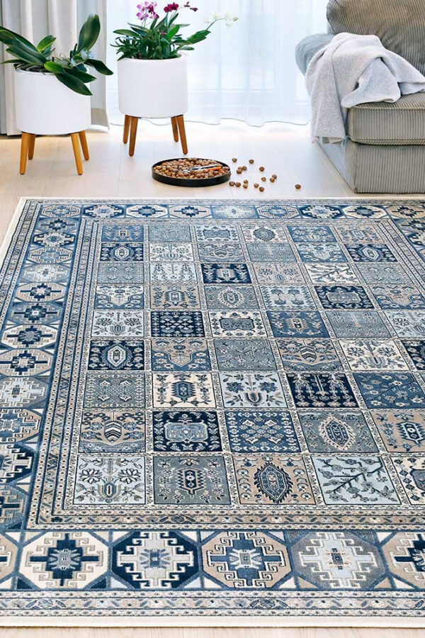 Viskoosvaip Zahra sand-blue 160x230cm