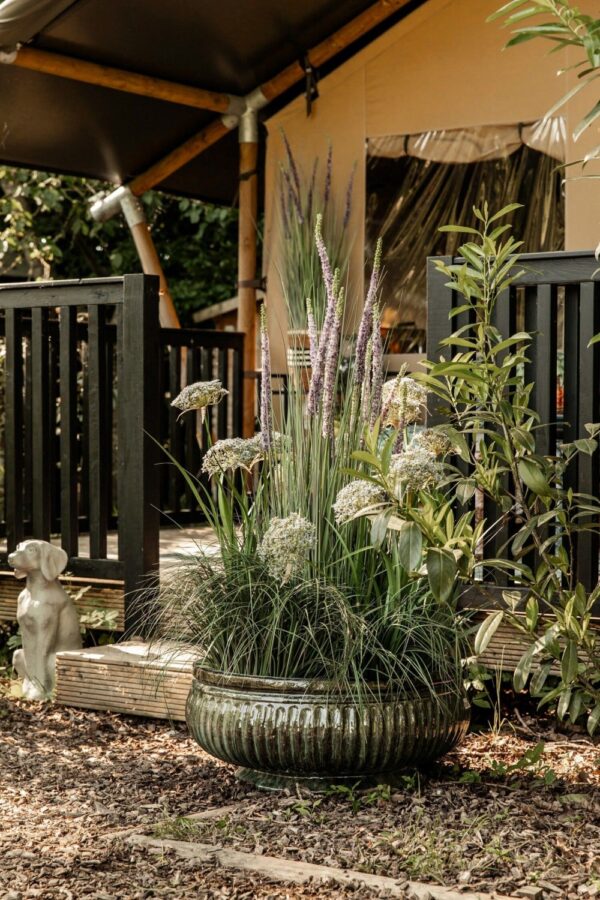 Kunstkõrreline potis valged õied Ø25x h90cm