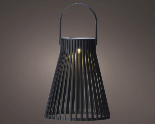 Latern Solar plastik must Ø14,5x h18,5cm