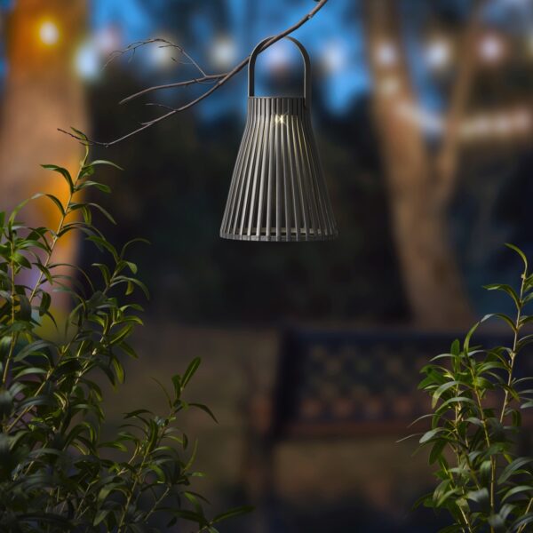 Latern Solar plastik must Ø14,5x h18,5cm