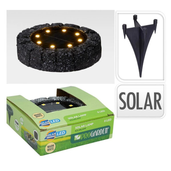 Terrassivalgusti Solar 8LED Ø10,8x h3,5cm