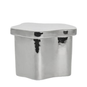 Karp kaanega Brime hõbe 20×15,6x h15cm