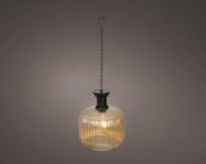 Lamp Solar rippuv kuldne Ø20,5x h25,5cm