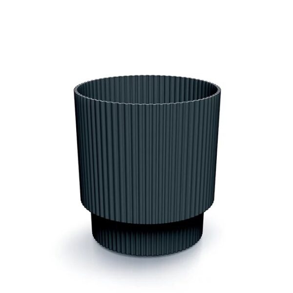 Lillepott Milly Round Ø10,9x h9,5cm antratsiit