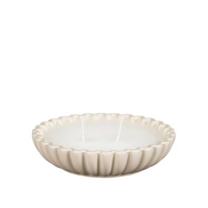 Küünal keraamikas valge Ø14,5x h3,5cm