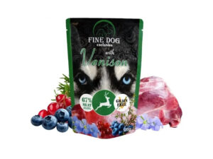 Fine Dog märgtoit koerale hirve, mustikate ja jõhvikatega 500g