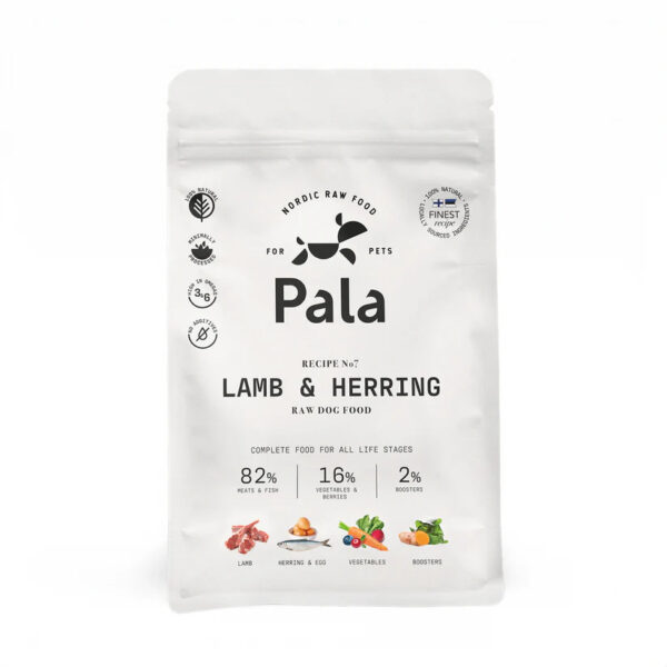 Pala toortoit koerale lammas, heeringas 100g
