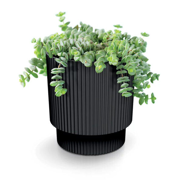 Lillepott Milly Round Ø10,9x h9,5cm antratsiit