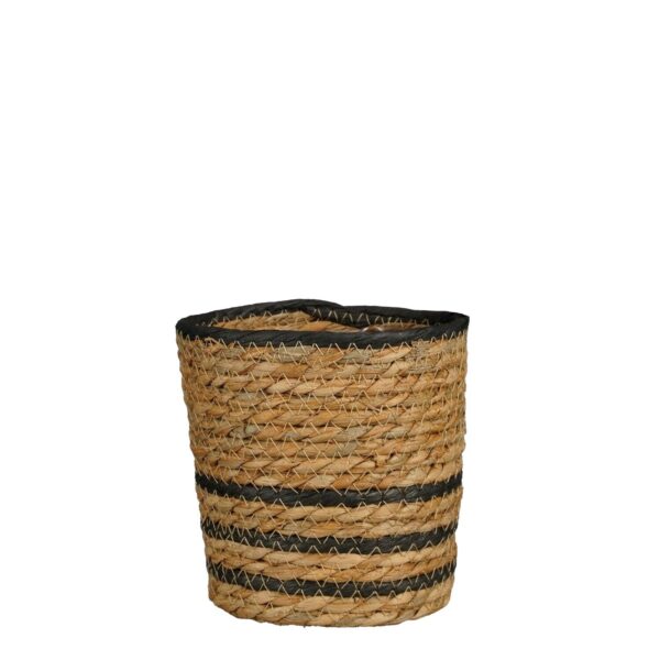 Punutud korv Rachel FSC Ø14x h14cm must