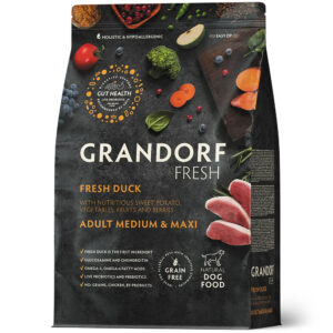 Grandorf kuivtoit koerale Fresh Duck Adult Medium & Maxi Breed 3kg
