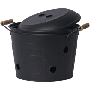 Säilitusnõu kaanega Kyle must Ø26x h29cm