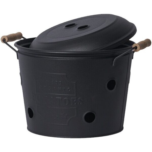 Säilitusnõu kaanega Kyle must Ø26x h29cm