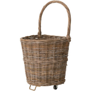 Punutud korv ratastel 52x43x h87cm