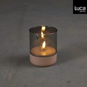 Led küünal roosa Ø7x h9cm