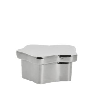 Karp kaanega Brime hõbe 18×16,5x h8cm