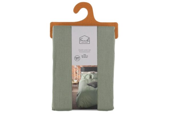 Voodipesukomplekt Lina roheline