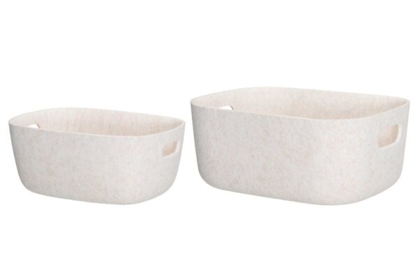 Korv vilditud beež 32x25x h14cm