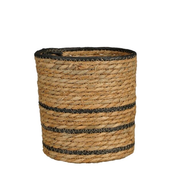 Punutud korv Rachel FSC Ø19x h19cm must