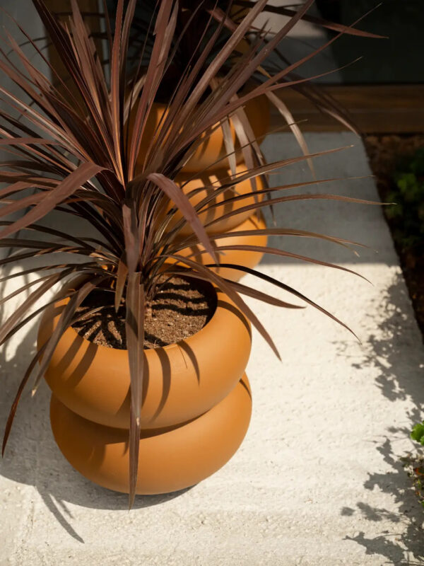 Lillepott Amber Roll Low Ø43x h40cm karamell