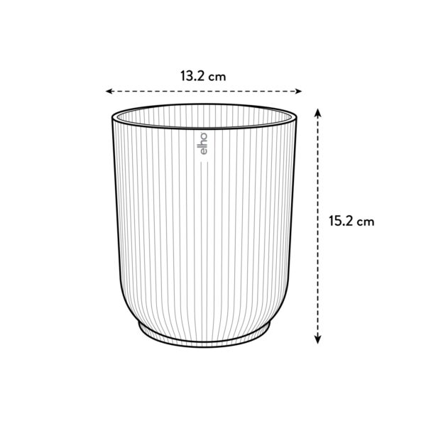 Orhidee ümbrispott Elho Vibes Fold Ø13x h15cm valge