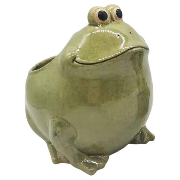 Lillepott konn 15x14x h16cm roheline
