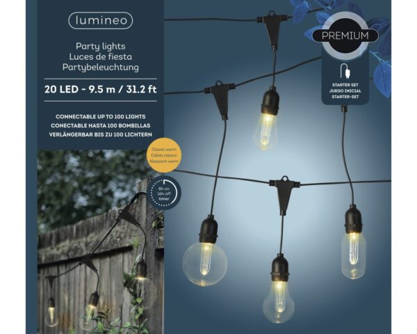 Valguskett soe valge 9,5m 20LED IP44