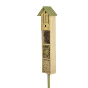 Putukahotell puidust jalal 14x9x h90cm värvivalik 1tk