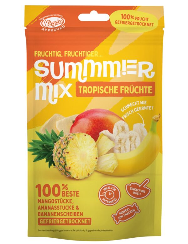 Summmer külmkuivat. puuvilja mix Tropical Fruits 25g