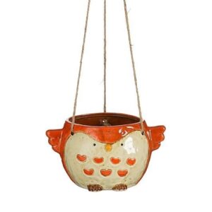 Lillepott lind rippuv 19x14x h10cm oranž