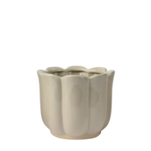 Lillepott Ø14,2x h12,2cm beež