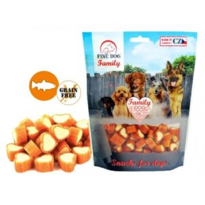 Fine Dog maiustus koerale Family lõhe südamed 200g