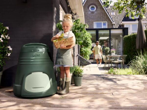 Elho kompostri alus Green Basics 200L roheline