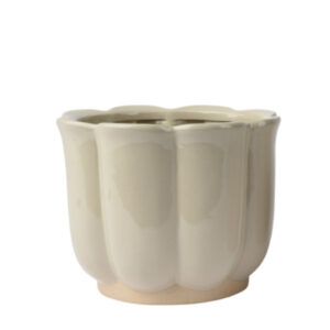 Lillepott Ø18x h14,4cm beež