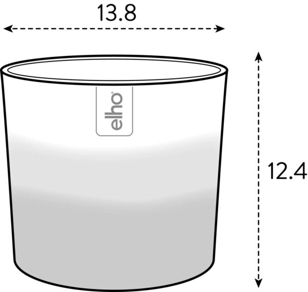 Lillepott Elho Colour Gradient Ø14× h12cm beež