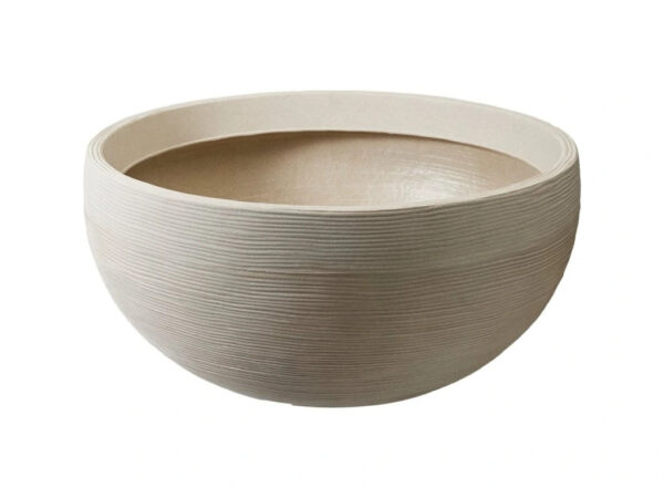 Õuepott Ribbed 60x h27cm beež