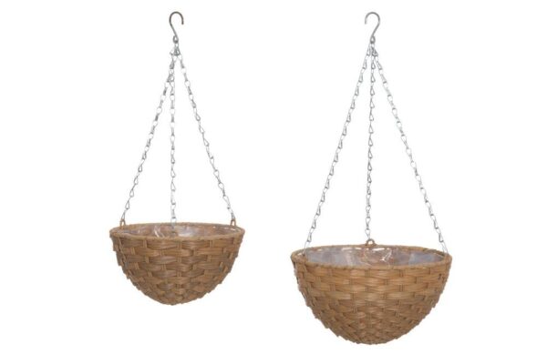 Ampel punutud Latte Ø25x h13cm pruun