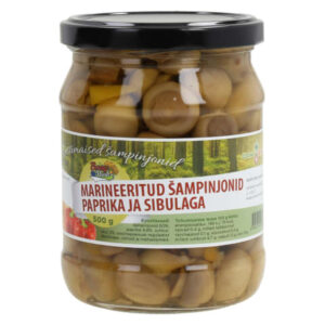 Marineeritud šampinjonid paprika ja sibulaga 500g