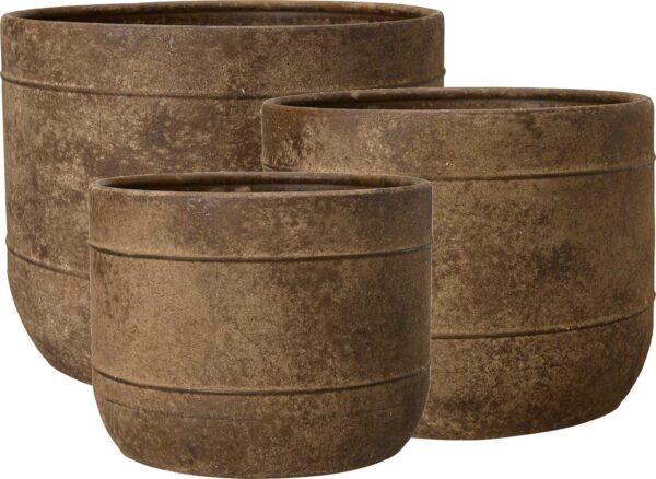 Lillepott Luna Ø27x h21cm rooste
