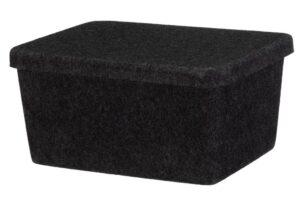 Hoiukorv Candy vildist kaanega tumehall 32x24x h16cm