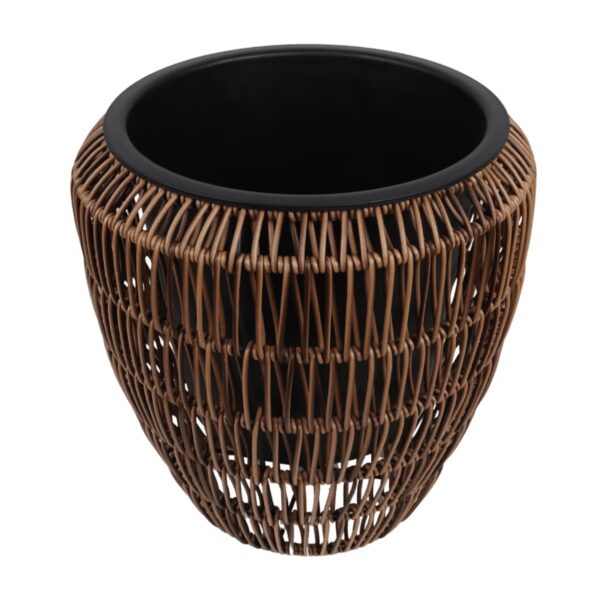 Lillepott punutud Pancho Ø40x h47cm tumepruun