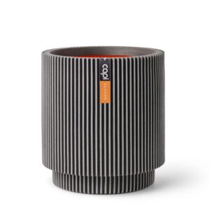 Õuepott Groove silinder NL Ø44x h46 antratsiit