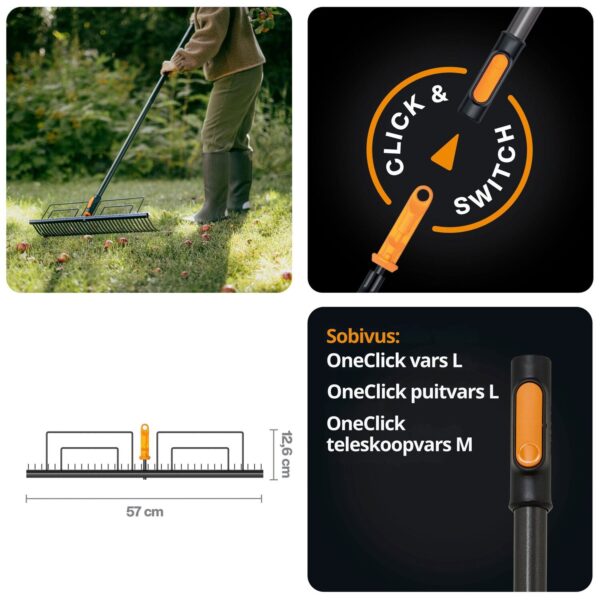Fiskars heinareha OneClick laius 57cm