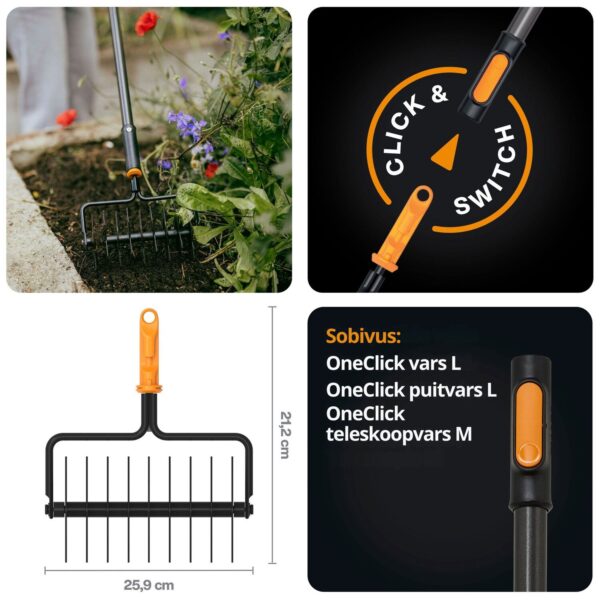 Fiskars pinnase täkestaja OneClick laius 26cm