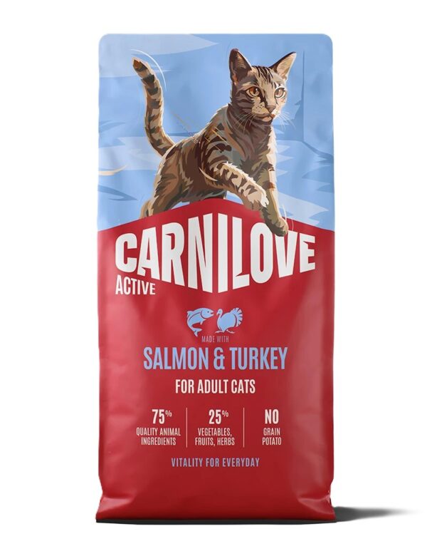 Carnilove kuivtoit kassile Active Salmon & Turkey 2kg