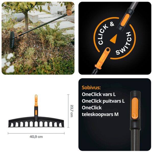 Fiskars universaalne reha OneClick laius 41cm