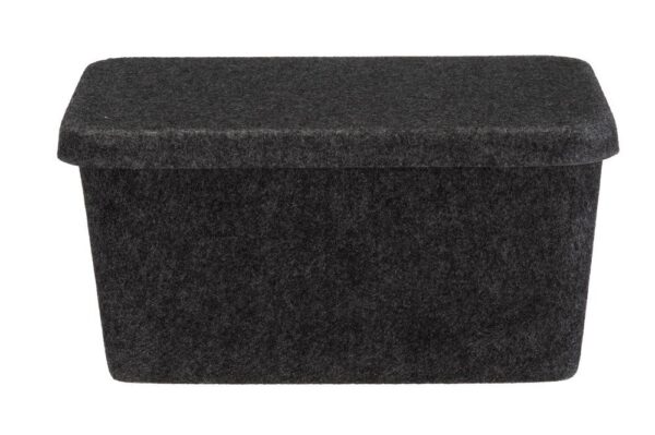 Hoiukorv Candy vildist kaanega tumehall 32x24x h16cm
