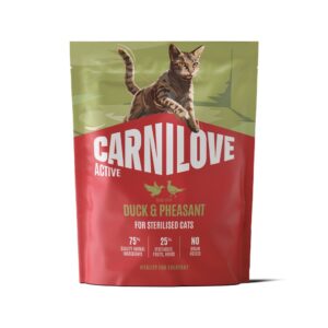 Carnilove kuivtoit steriliseeritud kassile Active Duck & Pheasant 0,4kg